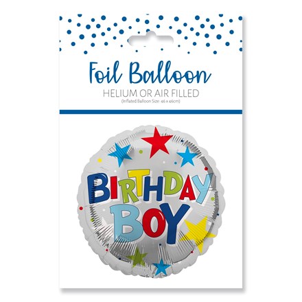 BIRTHDAY BOY FOIL BALLOON 18"/45.7CM
