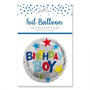 BIRTHDAY BOY FOIL BALLOON 18"/45.7CM