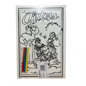 MEDIUM COLOURING BOARD - EN SISTERS