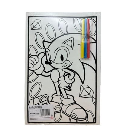 MEDIUM COLOURING BOARD - HEDGEHOG