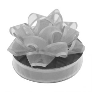ORGANZA RIBBON SILVER