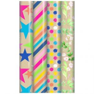 3M PRINTED KRAFT GIFTWRAP