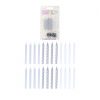 24PCS PARTY CANDLES 6CM - SILVER ASST