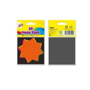 60 FLUORESCENT STARS 7.5 X 7.5CM