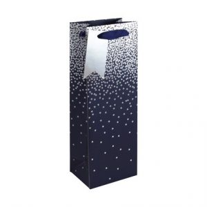 NAVY OMBRE BOTTLE BAG