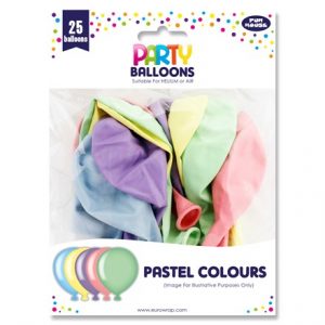 PARTY BALLOONS PASTELS -