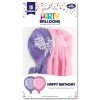 PARTY BALLOONS HAPPY BIRTHDAY PINK -
