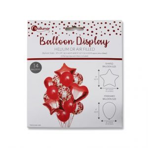14PC BALLOON SET- RED