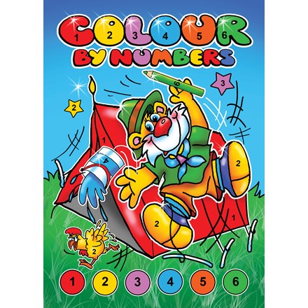 COLOUR BY NUMBERS BOOK - 4 ASSTD