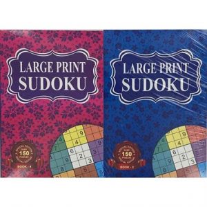 SUDOKU LARGE PRINT A5 - 4 ASSTD