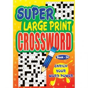 LARGE PRINT CROSSWORD A4 - 4 ASSTD