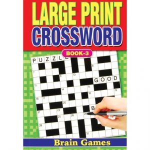LARGE PRINT CROSSWORD A5 - 4 ASSTD