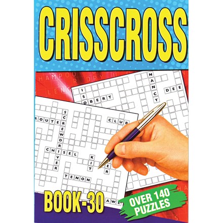 CRISS CROSS PUZZLE BOOK A5 - 4 ASSTD