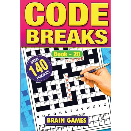 CODE BREAKS PUZZLE BOOK A5 - 4 ASSTD