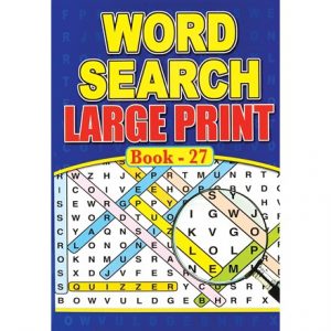 LARGE PRINT WORD SEARCH BOOK A4 - 4 ASSTD