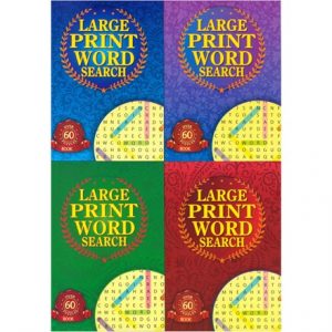 LARGE PRINT WORD SEARCH A5 - 4 ASSTD