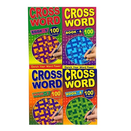 CROSS WORD BOOK - 4 ASSTD