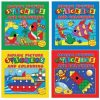MOSAIC STICKER AND COLOUR FUN BOOK -4 ASSTD