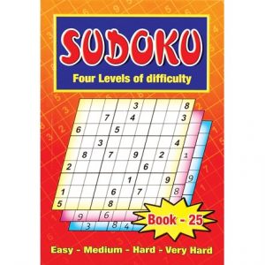 SUDOKU BOOK A5 - 4 ASSTD