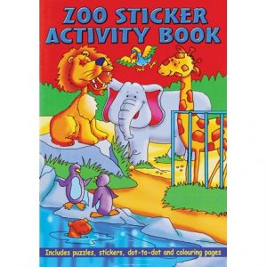 ANIMAL STICKER ACTIVITY BOOK A4 - 4 ASSTD