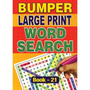 BUMPER WORD SEARCH BOOK A4 - 2 ASSTD