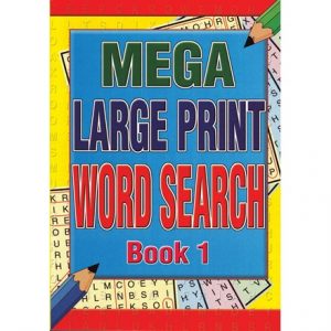 MEGA LARGE PRINT WORD SEARCH BOOK A4 - 2 ASSTD