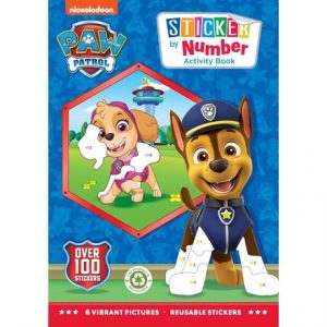 PAW PATROL STICKER BY NUMBER BOOK