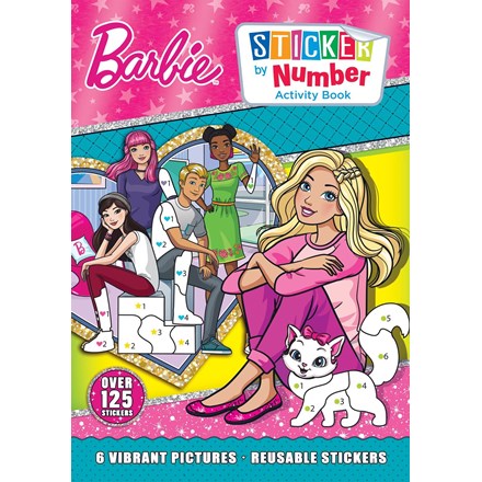 BARBIE STICKER BY NUMBER BOOK