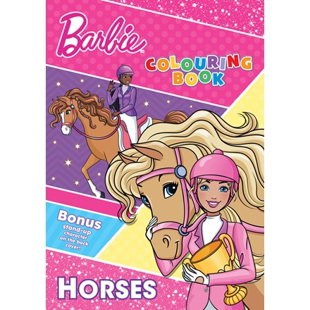 BARBIE HORSES COLOURING BOOK