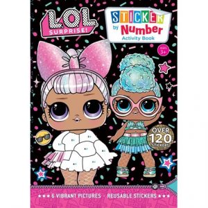 LOL SURPRISE STICKER BY NUMBER BOOK