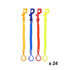 SPIRAL KEYRING WITH CLIP -