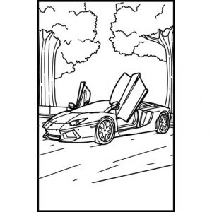 MEDIUM COLOURING BOARD - LAMBO