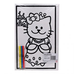 MEDIUM COLOURING BOARDS - KITTY PRINCESS