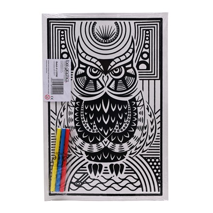 MEDIUM COLOURING BOARDS - OWL 1