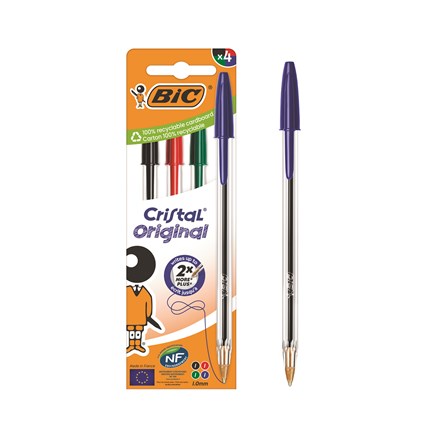 BIC - CRYSTAL PENS ASSORTED BOXED