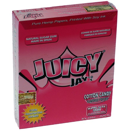 KING SIZE PAPERS JUICY JAY COTTON CANDY -