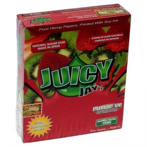 KING SIZE PAPERS JUICY JAY STRAWBERRY KIWI - 24 PK