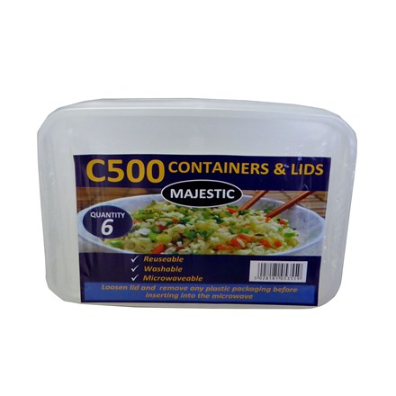 MAJESTIC - PLASTIC CONTAINERS & LIDS C500 -
