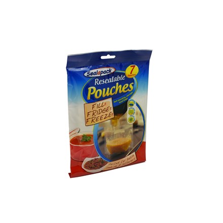 SEALAPACK - RESEALABLE FRIDGE & FREEZE BAGS - 7 PK
