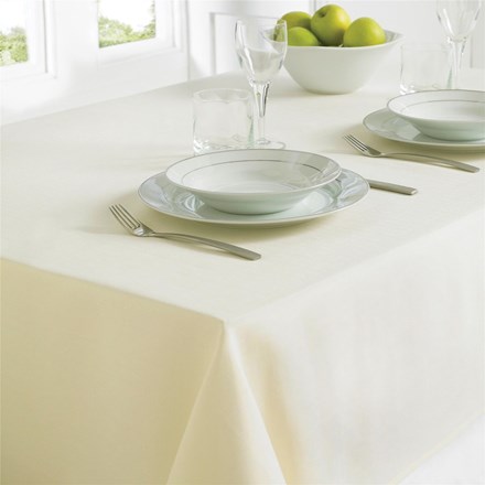 TABLECLOTH 130 X 228CM -  CREAM TAB180262