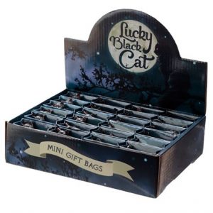 LUCKY BLACK CAT IN A MINI GIFT BAG