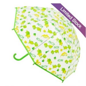 KIDS 8 PANEL POE DINOSAUR DOME UMBRELLA