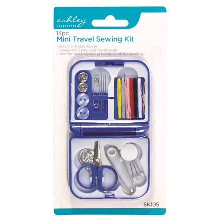 ASHLEY - 14PC MINI TRAVEL SEWING KIT