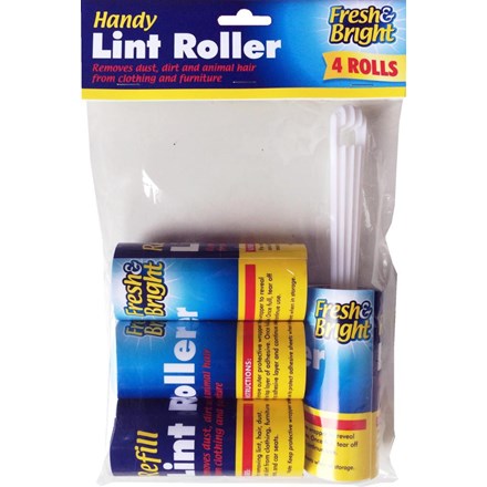 FRESH & BRIGHT - HANDY LINT ROLLER  - 4PACK
