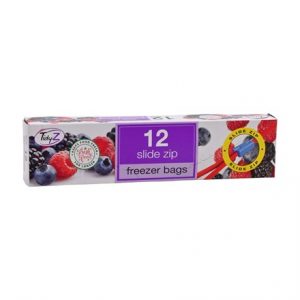 TIDYZ - 12 FREEZER BAGS SLIDE ZIP