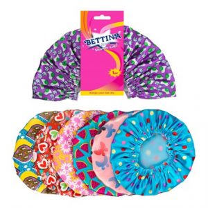 BETTINA - LINED SHOWER CAPS - ASSORTED