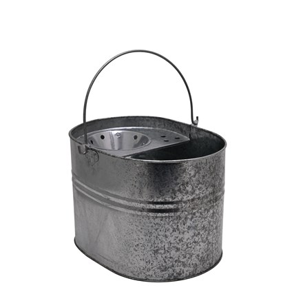 SWL - GALVANISED MOP BUCKET - H 24 - W 26 - L 35CM