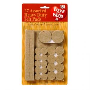 151 - 27 ASSORTED HEAVY DUTY FELT PADS