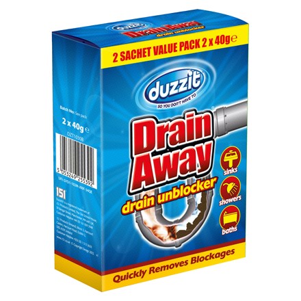 DUZZIT - DRAIN AWAY SATCHETS 2X40G