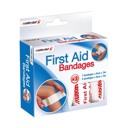 MASTERPLAST - FIRST AID BANDAGES - 3PACK